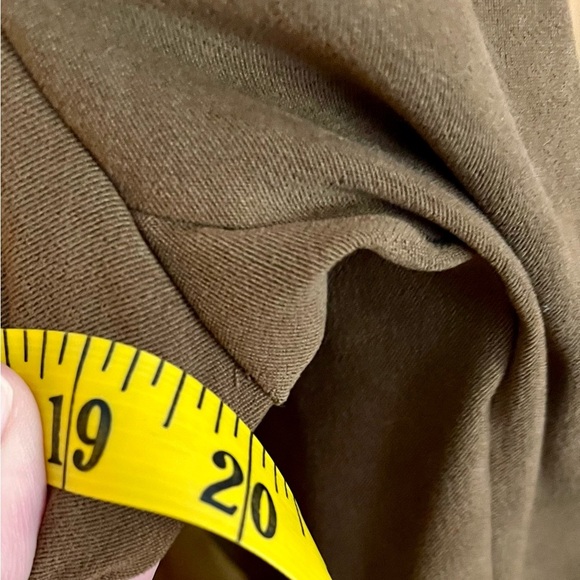 Notations Brown Blazer Size M Buttons Back Enhancements Faux Suede Classic Class - Picture 9 of 11